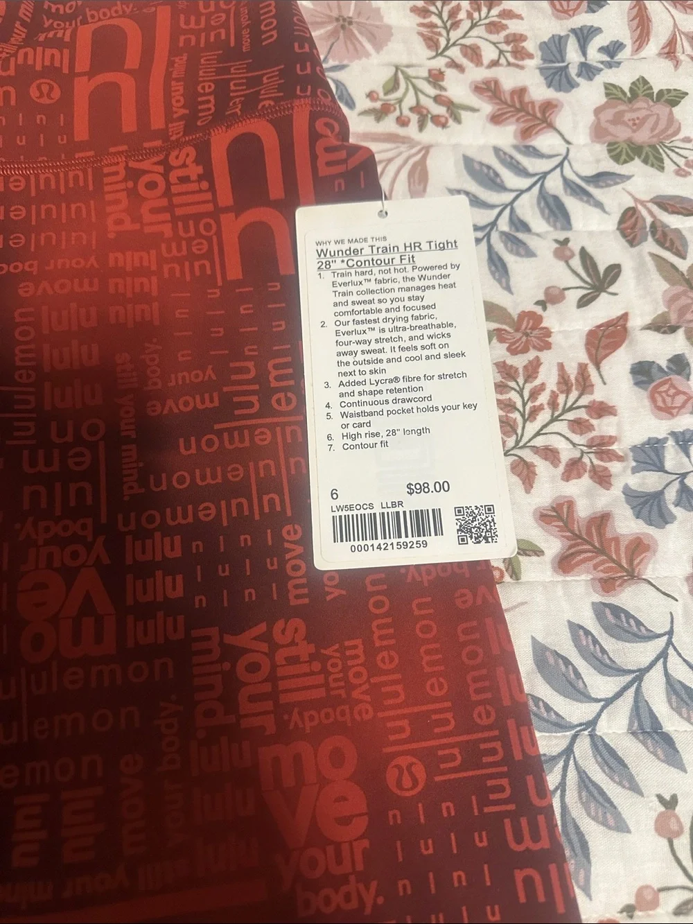 NWT Lululemon Wunder Train Contour Fit High-Rise Tight 28